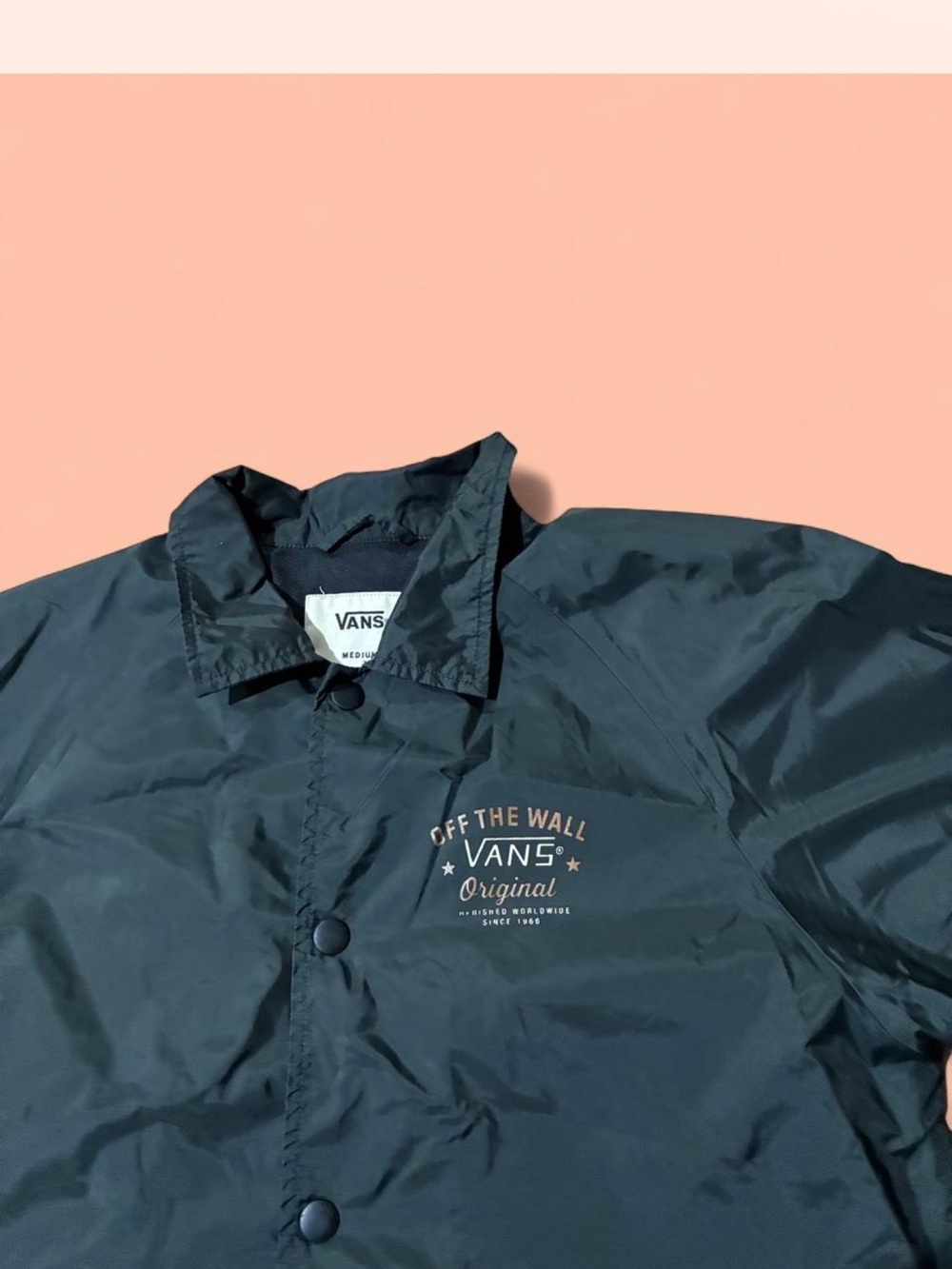 Vans Black Coach Windbreaker Jacket - Picture 2 of 5